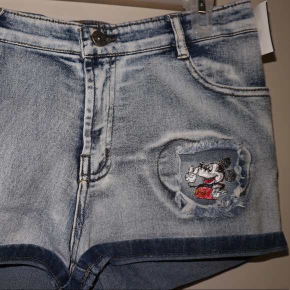 DISNEY Mickey Mouse Jean Shorts - Picture 5 of 9